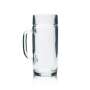 6x Sahm Bierkrug Glas 0,5l Blanko Krug ohne Aufdruck Humpen Seidel Gläser Eiche