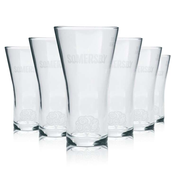 6x Somersby Cider Glas 0,3l Becher Pokal Longdrink Bier Cidre Gläser Gastro Bar