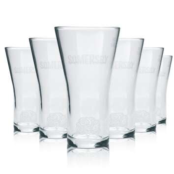 6x Somersby Cider Glas 0,3l Becher Pokal Longdrink Bier...