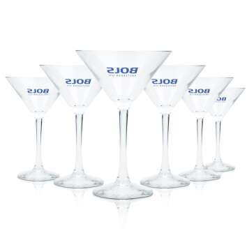 6x Bols Glas 0,21l Cocktail Martini Schale Kelch...