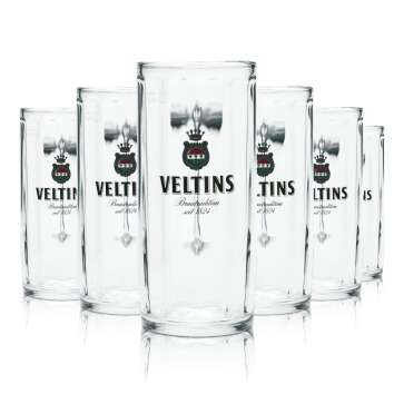 6x Veltins Glas 0,3l Bier Gläser Krug Humpen Seidel...