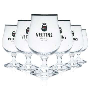 6x Veltins Glas 0,3l Bier Gläser Tulpe Pokal...