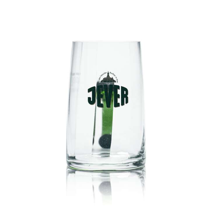 Jever Bier Glas 0,2l Krug Humpen Seidel Gläser Selten Grüner Henkel Eiche Gastro