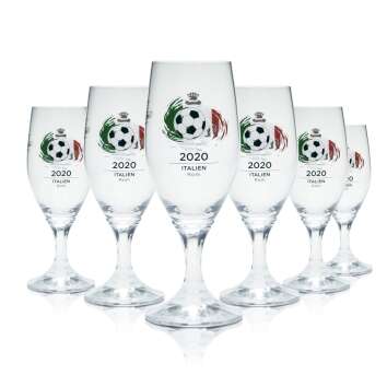 6x Veltins Glas 0,2l Bier Gläser Tulpe Pokal EM 2020...