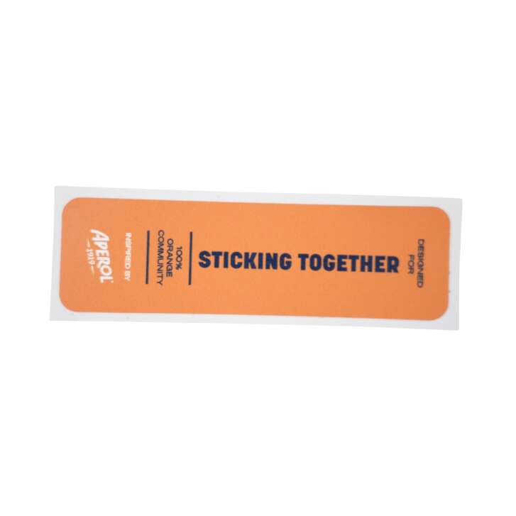 Aperol Spritz Sticker Aufkleber 9,8x2,7cm Sticking Together Werbung Promotion