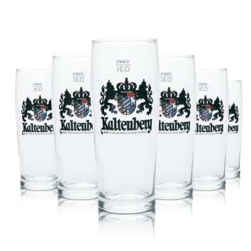 6x Kaltenberg Glas 0,3l Bier Becher Pokal Gläser...