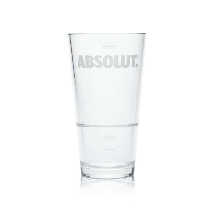 Absolut Becher Glas 0,3l Kunststoff Hartplastik Mehrweg Gläser Geeicht Gastro