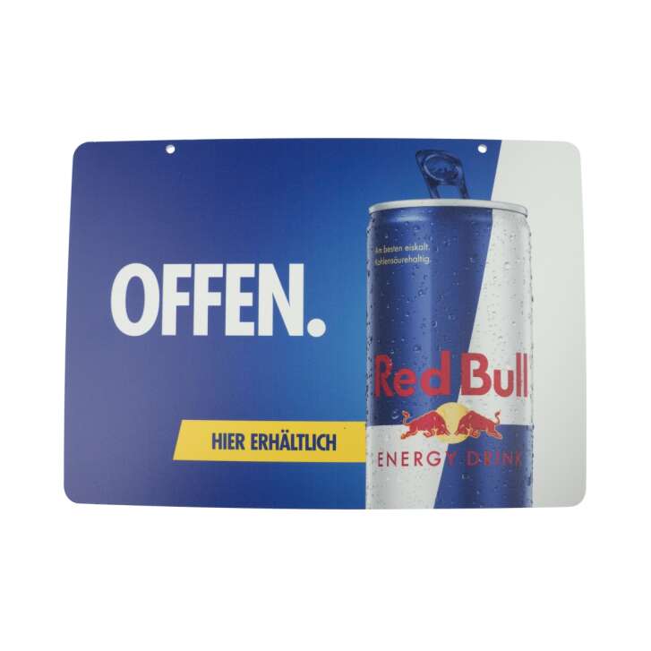Red Bull Türschild Door Sign Offen Geschlossen Laden Geschäft Kneipe Werbung