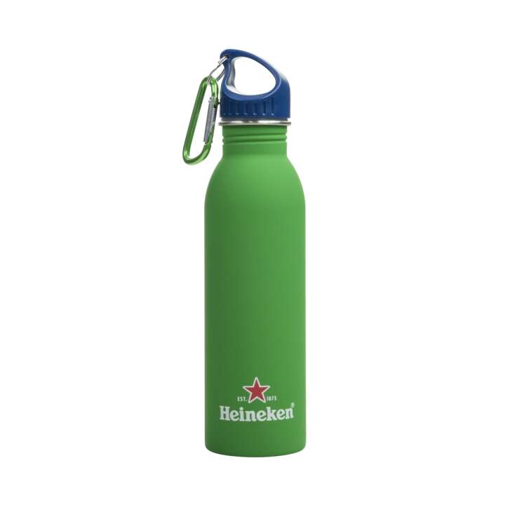 Heineken Trinkflasche Thermoflasche Bottle 0,7l Karabiner Fitness Sport Wasser