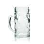 Sahm Glas 0,5l Bier Krug Relief Kontur Gläser Gastro Geeicht