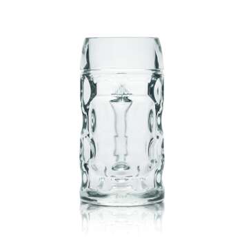 Sahm Glas 0,3l Bier Krug Relief Kontur Gläser Gastro...