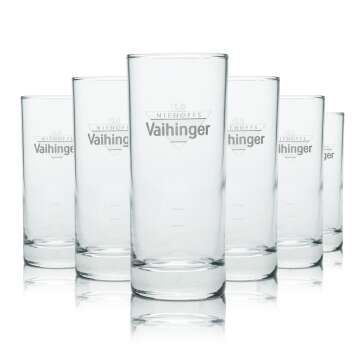 6x Vaihinger Glas 0,2l Becher Longdrink Gläser...
