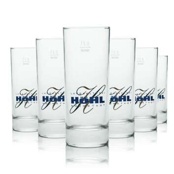 6x Höhl Glas 0,2l Becher Longdrink Gläser...