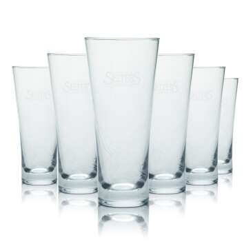 6x Selters Glas 0,2l Becher Gläser Mineral Wasser...