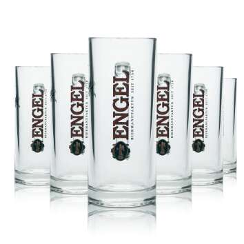 6x Engel Glas 0,3l Bier Krug Manufaktur Gläser...