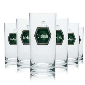 12x Diebels Glas 0,25l Alt Bier Becher Stange Gläser...