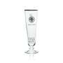 6x Warsteiner Glas 0,2l Tulpe Pokal Gläser Goldrand 1753 Brauerei Gastro Eiche