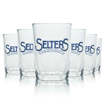 6x Selters Glas 0,15l Becher Tumbler Gläser Mineral...