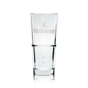 6x Hennessy Whiskey Glas Longdrink klar stapelbar