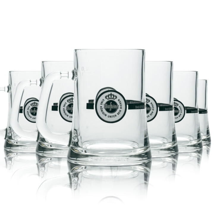 6x Warsteiner Glas 0,3l Bier Freundschafts Krug Gläser Brauerei Gastro Geeicht