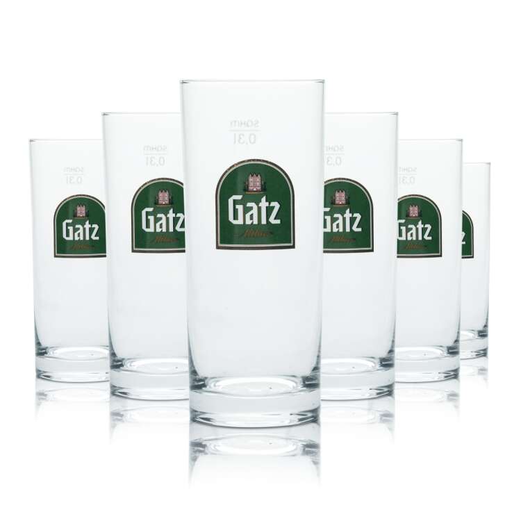 12x Gatz Glas 0,3l Alt Bier Stange Becher Gläser Brauerei Gastro Geeicht