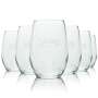 6x Selters Glas 0,2l Becher Tumbler Gläser Kontur Relief Mineral Wasser Sprudel