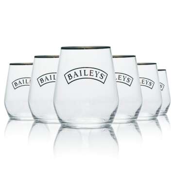 6x Baileys Glas 0,38l Tumbler Becher Gläser On Ice...