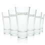 6x Campari Glas 0,35l Tumbler V-Form Becher Gläser Longdrink Spritz Gastro Eiche