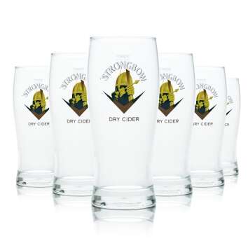 6x Strongbow Glas 0,3l Pokal Pint Gläser Dry Cider...