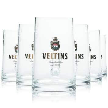 6x Veltins Glas 0,3l Krug Humpen Seidel Bier Gläser...