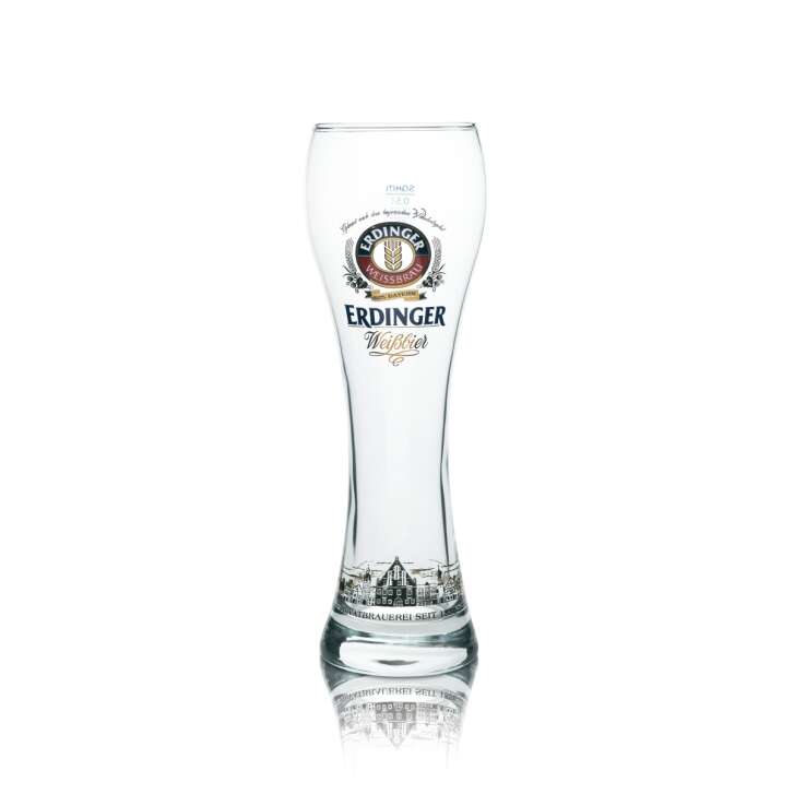 Erdinger Weissbräu Glas 0,5l Weißbier Hefe Weizen Gläser 130 Jahre Jubiläum