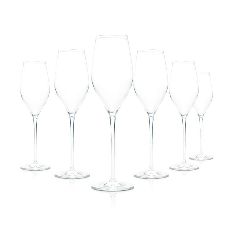 6x Geldermann Glas 0,2l Sekt Champagner Kelch Flöte Gläser Secco Gastro Spritz