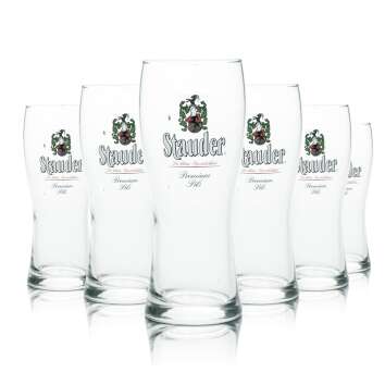 6x Stauder Glas 0,3l Bier Gläser Pokal Stange Becher...
