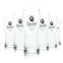 6x Stauder Glas 0,3l Bier Gläser Pokal Stange Becher Premium Pils Brauerei Bar