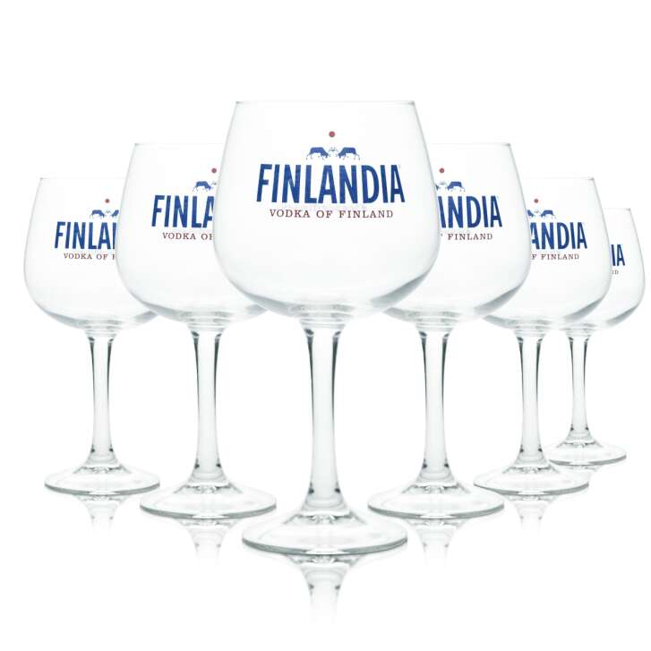 6x Finlandia Glas 0,72l Ballon Gläser Longdrink Cocktail Aperitif Stilgläser