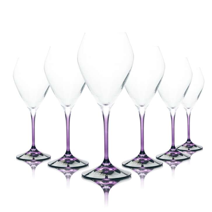 6x Chambord Champagner Glas 0,4l Sekt Secco Aperitif Gläser Kelch Schale Flöte