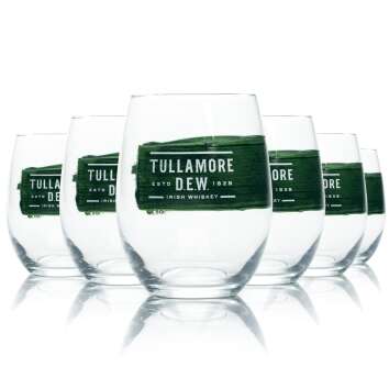 6x Tullamore Dew Glas 0,35l Tumbler Whiskey Gläser...
