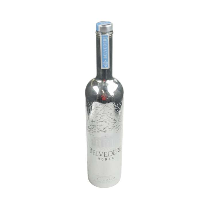Belvedere Show Flasche !Leer! 1,75L Deko Bottle Silber Ohne LED Gebraucht Bar