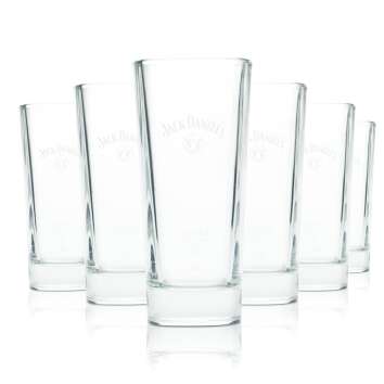 6x Jack Daniels Whiskey Glas 0,35l Longdrink Cocktail...