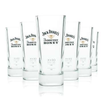 6x Jack Daniels Glas 0,35l Whiskey Longdrink Cocktail...