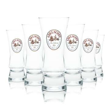 6x Adelscott Glas 0,25l Bier Gläser Pokal Stange...