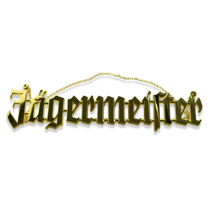 1x Jägermeister Likör Goldkette XXL 27 x 7