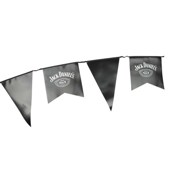 Jack Daniels Whiskey Wimpel Schwarz Kette Fahne Zimmer Party Papier Fans Deko