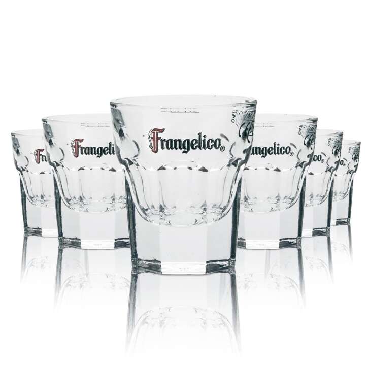 6x Frangelico Schnapsglas Shotglas 2cl Haselnusslikör Sour Cocktail Gläser
