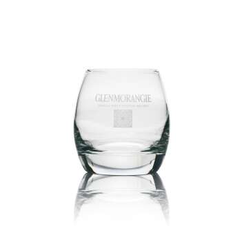 6x Glenmorangie Whiskey Glas Tumbler dickes Glas