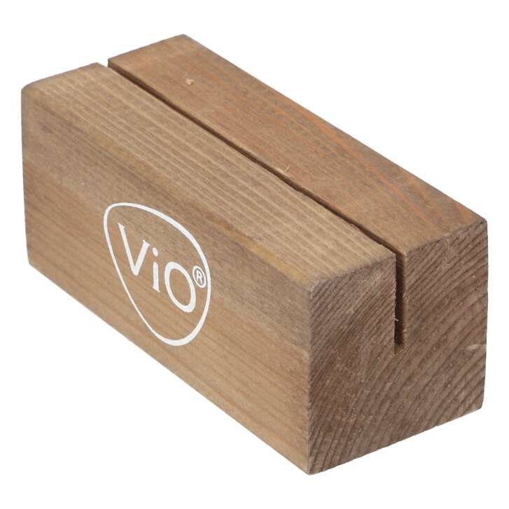 Vio Tischaufsteller Kartenhalter Flyerhalter Holz Werbeaufsteller Gastrobedarf