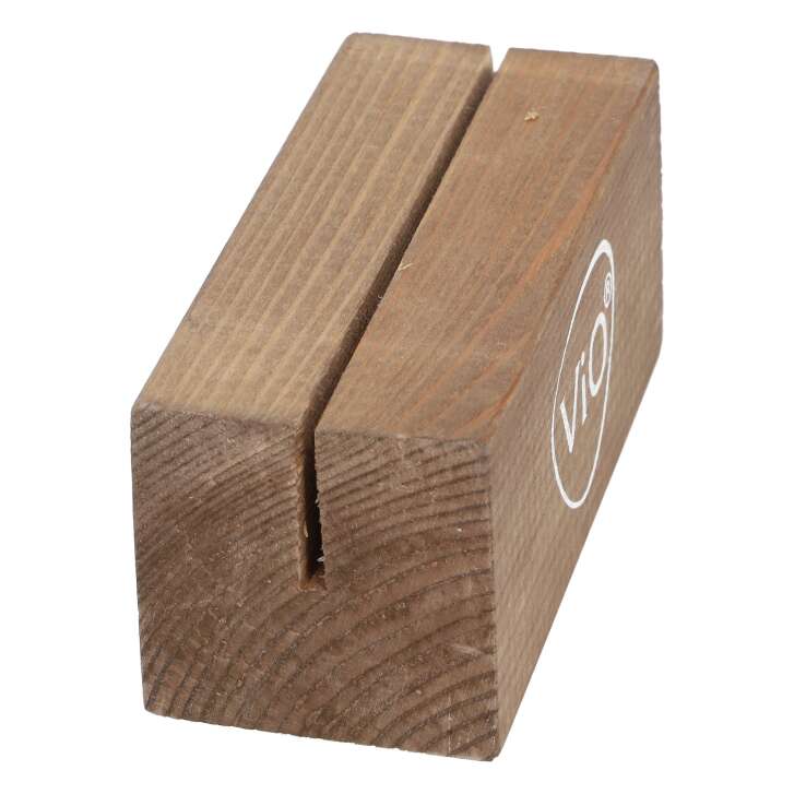 Vio Tischaufsteller Kartenhalter Flyerhalter Holz Werbeaufsteller Gastrobedarf