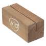 Vio Tischaufsteller Kartenhalter Flyerhalter Holz Werbeaufsteller Gastrobedarf