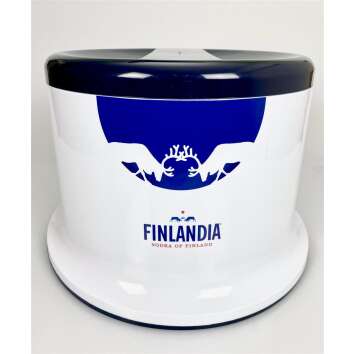 1x Finlandia Vodka K&uuml;hler 10l blau/wei&szlig;