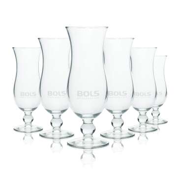 6x Bols Glas 0,3l Kelch Tulpe Pokal Cocktail Longdrink...